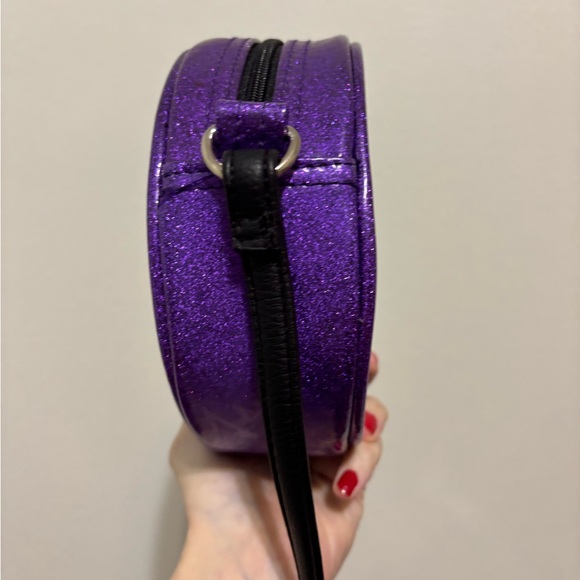 Purple and Black Small Love Pain and Stitches Pumpkin Bag - Picture 2 of 8